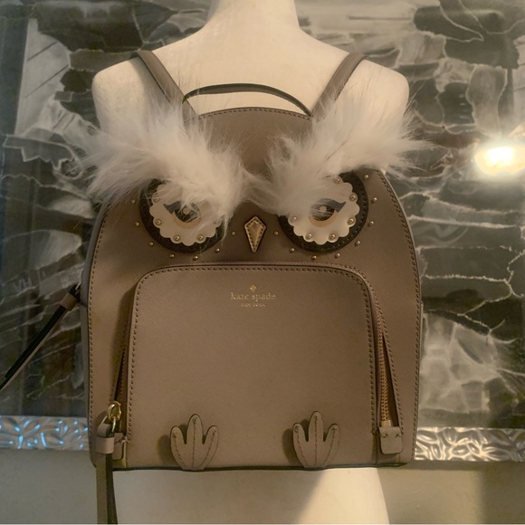 NWOT Kate Spade star bright Owl Tomi Mini Backpack - Picture 3 of 13